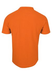Stedman - Pomarańczowa Bawełniana Koszulka POLO -STEDMAN- Męska, Krótki Rękaw, z Kołnierzykiem, Casualowa. Okazja: na co dzień. Typ kołnierza: polo. Kolor: pomarańczowy. Materiał: bawełna. Długość rękawa: krótki rękaw. Długość: krótkie. Wzór: ze splotem. Styl: casual #2