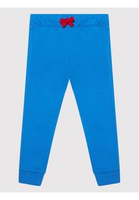 United Colors of Benetton - United Colors Of Benetton Spodnie dresowe 3J68I0024 Niebieski Regular Fit. Kolor: niebieski. Materiał: bawełna, dresówka #1