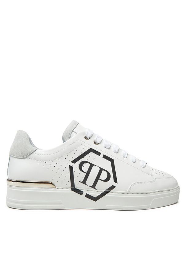 Philipp Plein - PHILIPP PLEIN Sneakersy FADS MSC3981 PLE005N Biały. Kolor: biały. Materiał: skóra