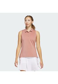 Adidas - Koszulka Women's Ultimate365 Solid Sleeveless Polo. Okazja: na co dzień. Typ kołnierza: polo. Kolor: różowy. Materiał: materiał. Styl: casual