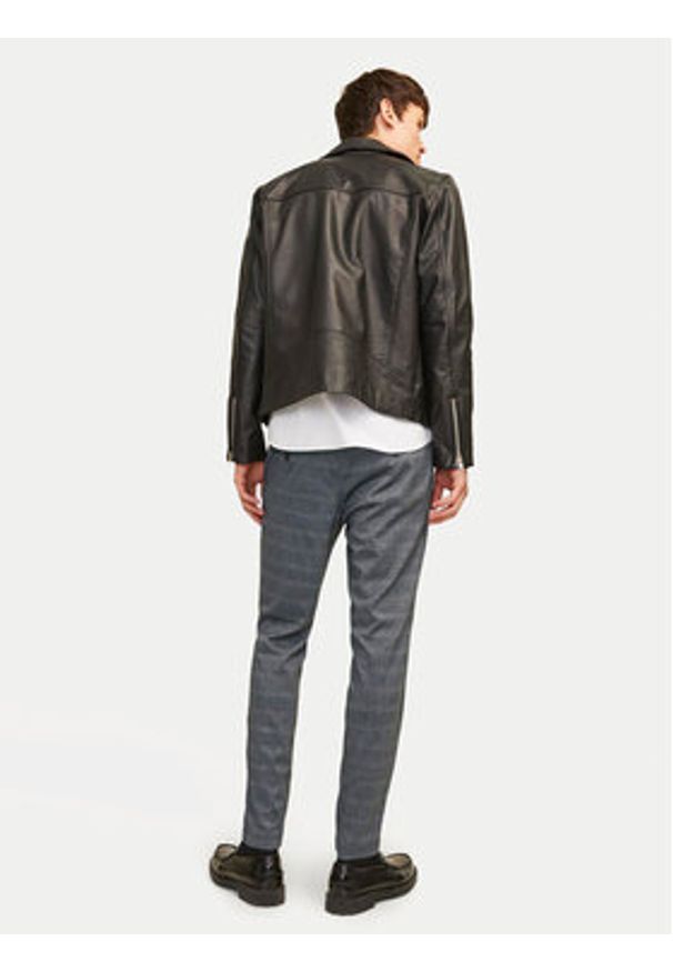 Jack & Jones Chinosy Marco 12249310 Szary Slim Fit. Kolor: szary. Materiał: syntetyk