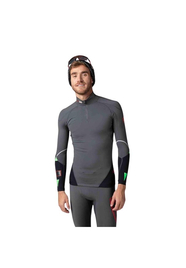 Koszulka Rossignol męska Infini Compression Race Top szara. Kolor: szary