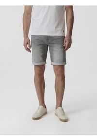 Reserved - Jeansowe szorty slim - jasnoszary. Kolor: szary. Materiał: jeans