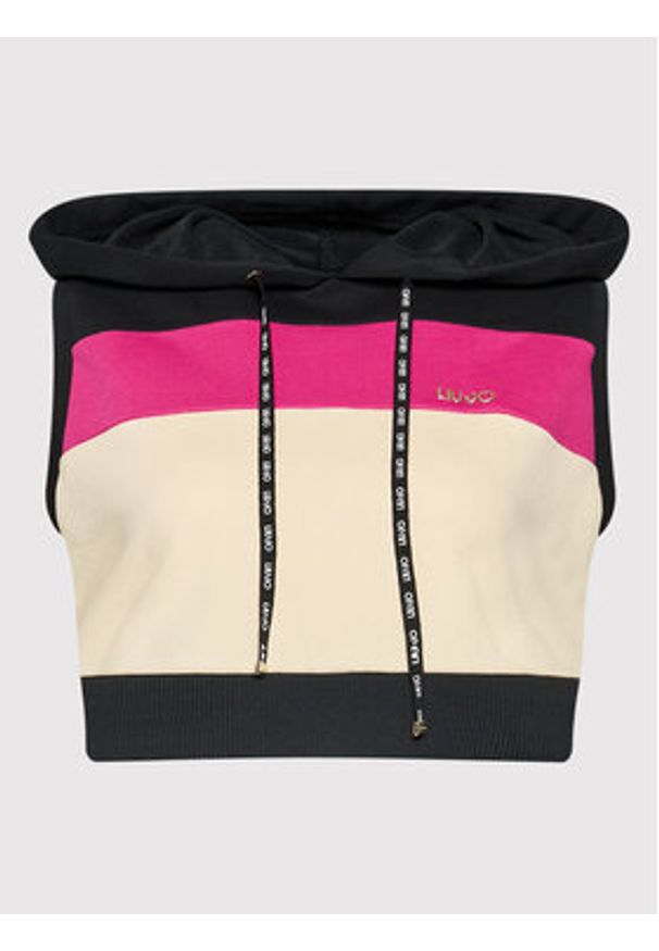 Liu Jo Sport Bluza TA2162 F0870 Kolorowy Regular Fit. Kolor: czarny. Materiał: syntetyk. Wzór: kolorowy. Styl: sportowy