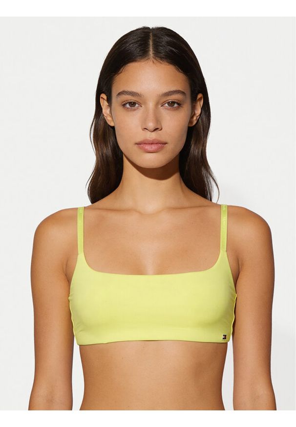 TOMMY HILFIGER - Tommy Hilfiger Biustonosz top UW0UW06223 Żółty jasny. Kolor: żółty. Materiał: syntetyk