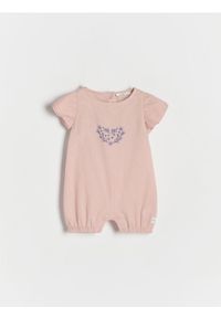 Reserved - Kombinezon z falbanami - różowy. Kolor: różowy. Materiał: bawełna, tkanina #1