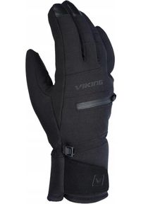 Rękawice narciarskie męskie Viking Kuruk 2.0. Kolor: czarny. Materiał: skóra. Technologia: Primaloft. Sezon: zima. Sport: narciarstwo