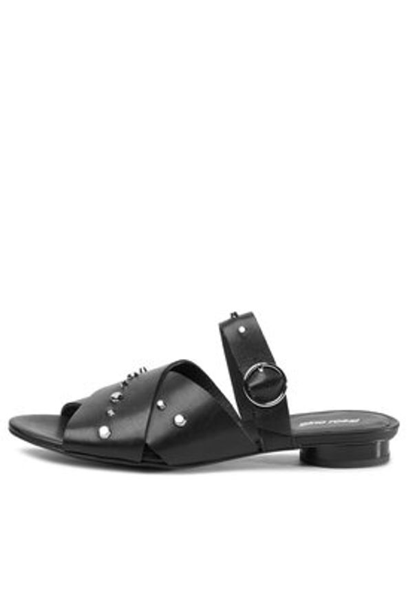 Gino Rossi Klapki Hoshi DLI771-CS4-0574-9900-0 Czarny. Kolor: czarny. Materiał: skóra