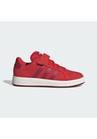 Adidas - Buty Grand Court 00s Kids. Kolor: czerwony, brązowy, biały, wielokolorowy. Sport: turystyka piesza