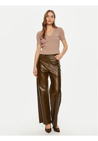 Guess Sweter W5RR25 Z2U00 Beżowy Regular Fit. Kolor: beżowy. Materiał: wiskoza #3