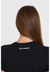 Karl Lagerfeld - KARL LAGERFELD Czarny t-shirt Ikonik 2.0. Kolor: czarny #7