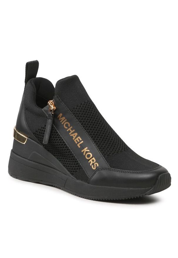 MICHAEL Michael Kors Sneakersy Willis Wedge Trainer 43F3WIFS1D Czarny. Kolor: czarny. Materiał: materiał