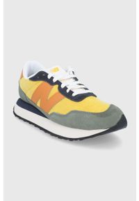New Balance Buty MS237LU1 kolor żółty. Nosek buta: okrągły. Zapięcie: sznurówki. Kolor: żółty. Materiał: guma #5