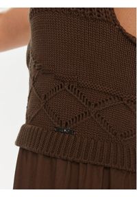 Liu Jo Sukienka letnia MA4070 MA23A Brązowy Regular Fit. Kolor: brązowy. Materiał: bawełna. Sezon: lato #4