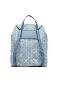 Calvin Klein Plecak Emblem Aop Denim Backpack LV04F3508G Niebieski. Kolor: niebieski. Materiał: materiał #3