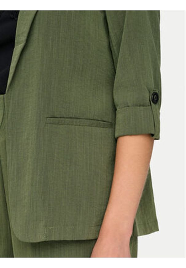 only - ONLY Marynarka Marsa 15308084 Zielony Loose Fit. Kolor: zielony. Materiał: syntetyk