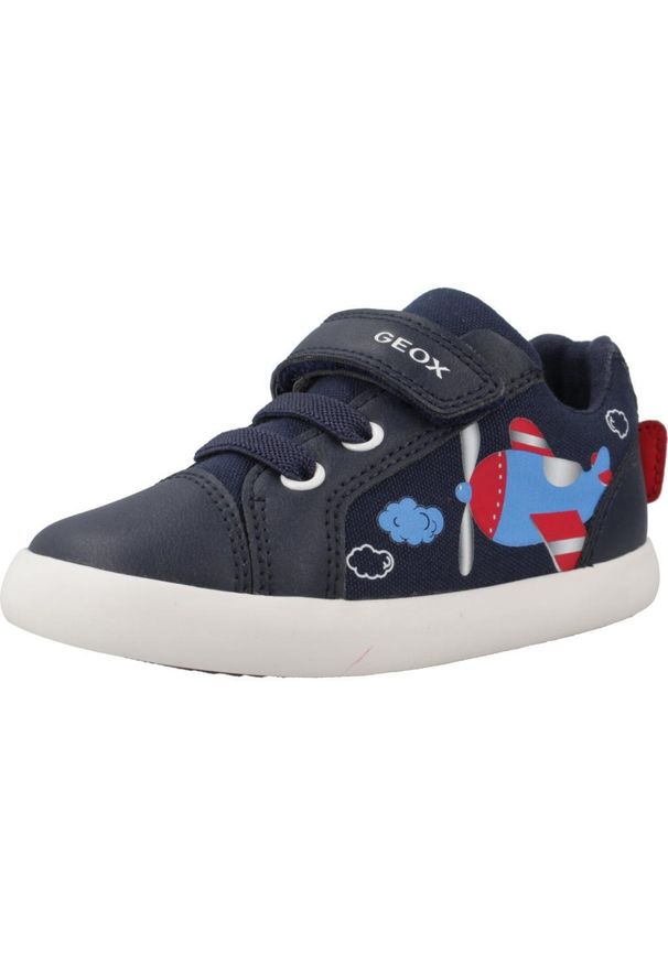 Tenisówki Geox Model B Gisli Boy Kolor Niebieski. Kolor: niebieski. Materiał: syntetyk, tkanina. Sport: turystyka piesza