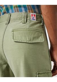 Wrangler - WRANGLER MESKIE SPODNIE MATERIAŁOWE BOJÓWKI CASEY JONES CARGO OLIVE 112350893 W1C2017995. Materiał: materiał