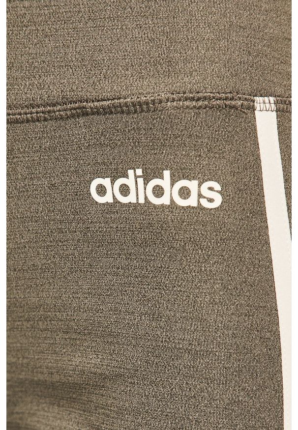 Adidas - adidas - Legginsy. Kolor: szary. Materiał: materiał. Technologia: ClimaLite (Adidas)