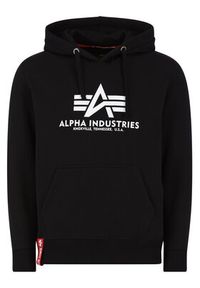 Alpha Industries Bluza Basic 178312 Czarny Regular Fit. Kolor: czarny. Materiał: bawełna