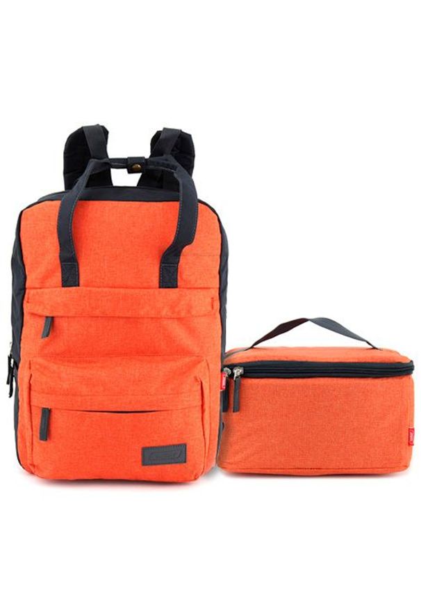 Target Plecak docelowy dla studentów, Pomarańczowy. Kolor: pomarańczowy. Styl: młodzieżowy