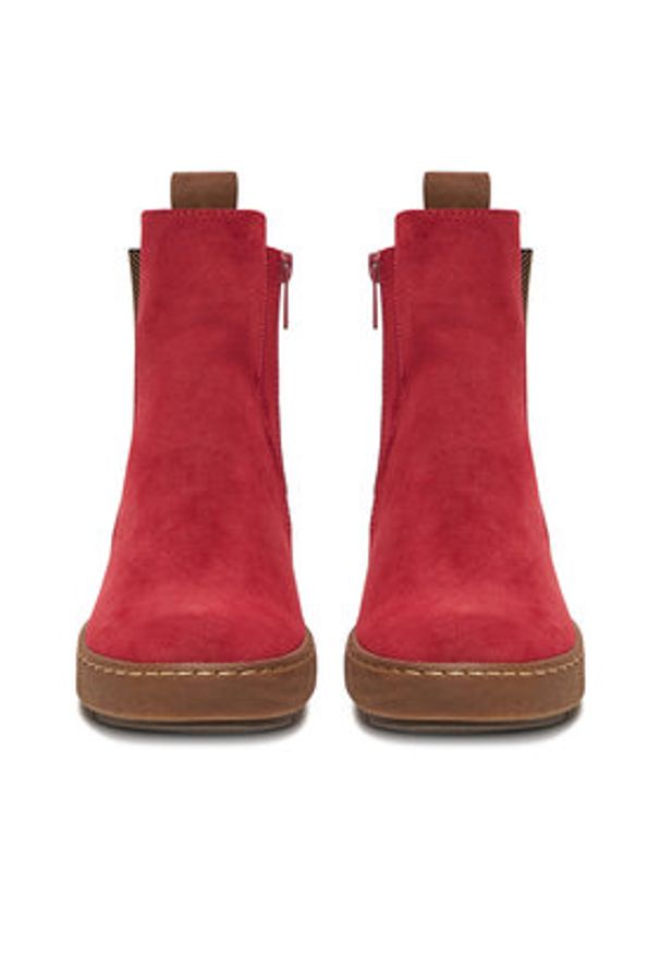 Go Soft Botki CEO-WS5586-07 Czerwony. Kolor: czerwony. Materiał: skóra