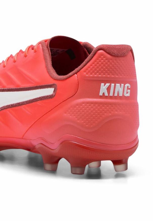 Buty Piłkarskie Puma King Pro Fg/Ag Dorosłych. Kolor: biały, czerwony, wielokolorowy. Sport: piłka nożna