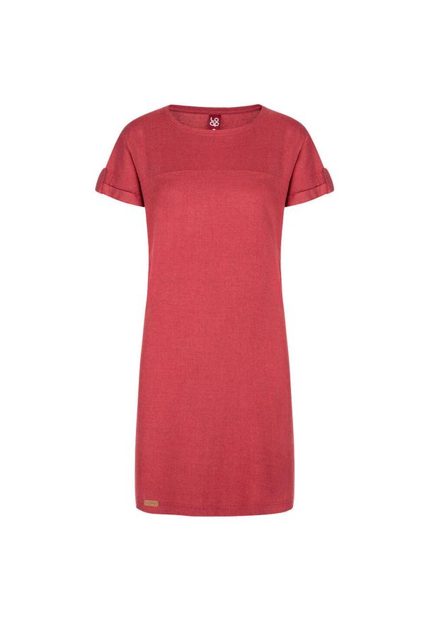 ZONE PERFECT - Sukienka damska LOAP Nebraska, czerwona, rozmiar L. Kolor: czerwony. Typ sukienki: sportowe. Styl: klasyczny, sportowy