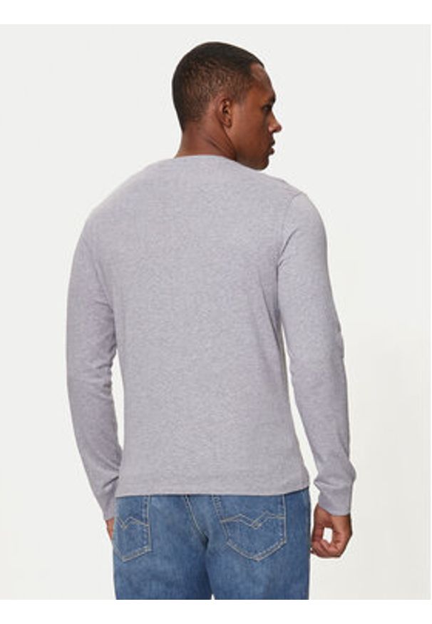 Guess Jeans Longsleeve M4YI54 K8HM0 Szary Slim Fit. Kolor: szary. Materiał: bawełna. Długość rękawa: długi rękaw