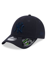 Czapka z daszkiem New Era New York Yankees Repreve 60364409 - granatowa. Kolor: niebieski. Materiał: poliester, materiał. Wzór: aplikacja. Styl: elegancki #1
