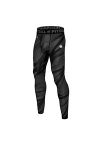 PITBULL - Legginsy dla dorosłych techniczne sportowe Dot Camo II. Kolor: czarny, szary, wielokolorowy. Sport: fitness