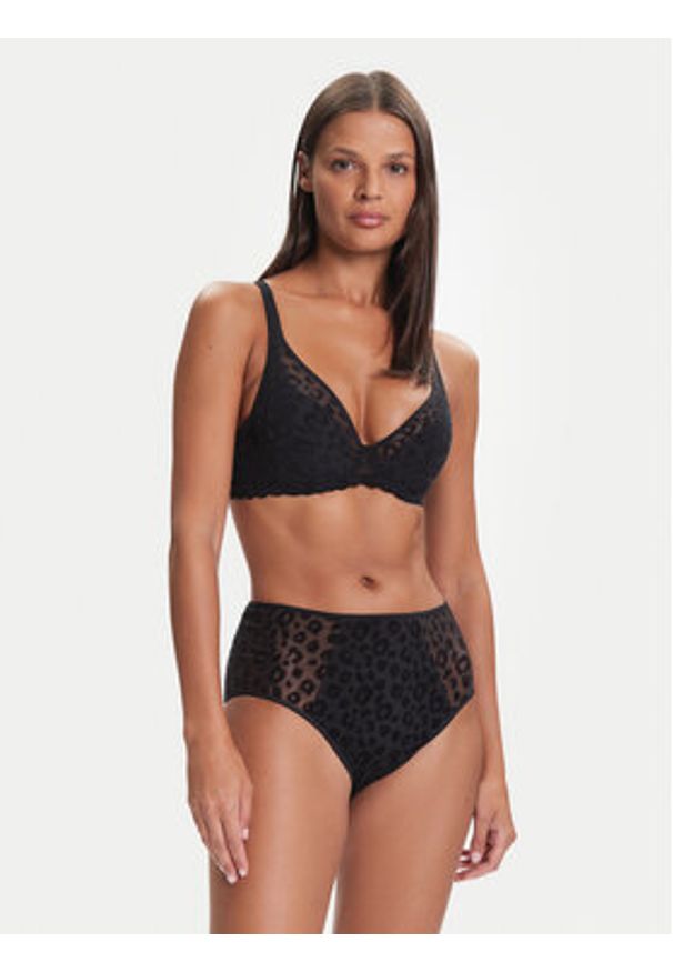 Chantelle Biustonosz z fiszbiną Pulp Girls C22XNC Czarny. Kolor: czarny. Materiał: syntetyk