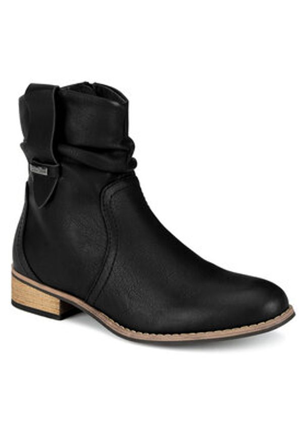 Clara Barson Botki WS23280-01 Czarny. Kolor: czarny. Materiał: materiał