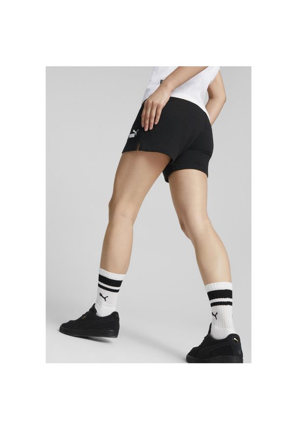 Puma - Damskie szorty dresowe Active PUMA Black. Kolor: czarny. Materiał: dresówka. Sezon: lato. Sport: fitness