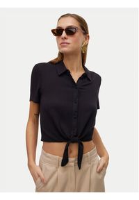 Vero Moda Koszula Menny 10303694 Czarny Relaxed Fit. Kolor: czarny. Materiał: wiskoza #3
