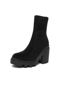 DeeZee Botki ZB362-2 Czarny. Kolor: czarny. Materiał: materiał #2