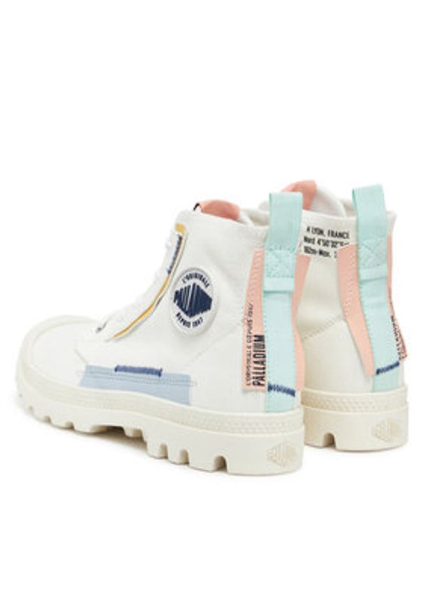 Palladium Trapery Pampa Underlayer 99183-116-M Biały. Kolor: biały. Materiał: materiał