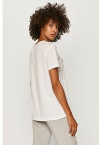 DKNY - Dkny - T-shirt. Okazja: na co dzień. Kolor: biały. Materiał: bawełna, materiał, dzianina. Wzór: nadruk. Styl: casual #4