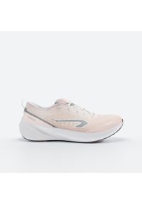 KIPRUN - Buty do biegania damskie Kiprun Cushion 500. Kolor: biały, wielokolorowy, różowy. Szerokość cholewki: normalna