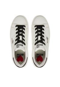 Love Moschino - LOVE MOSCHINO Sneakersy JA15315G0NIA110A Biały. Kolor: biały. Materiał: skóra #6