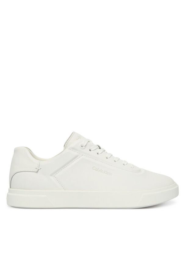 Calvin Klein Sneakersy Low Pro Cups Laceup Oxf Hf Lth HW0HW02753 Biały. Kolor: biały. Materiał: skóra