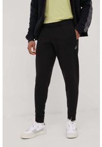 Superdry spodnie dresowe bawełniane męskie kolor czarny gładkie. Kolor: czarny. Materiał: bawełna, dresówka. Wzór: gładki