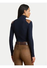 Lauren Ralph Lauren - LAUREN RALPH LAUREN Golf 200951386008 Granatowy Slim Fit. Typ kołnierza: golf. Kolor: niebieski. Materiał: bawełna #2