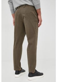 BOSS spodnie 50459990 męskie kolor zielony w fasonie chinos. Kolor: zielony. Materiał: tkanina #2