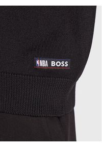BOSS - Boss Sweter NBA 50478500 Czarny Relaxed Fit. Kolor: czarny. Materiał: syntetyk