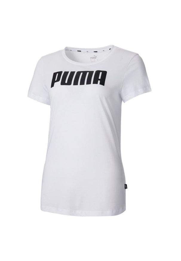 Puma Koszulka Ess 84719502. Kolor: biały, wielokolorowy, czarny
