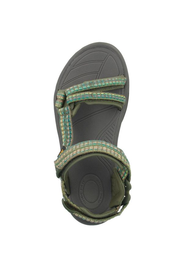 Buty do chodzenia damskie Teva Terra FI Lite. Zapięcie: rzepy. Kolor: zielony. Materiał: materiał, syntetyk. Sport: turystyka piesza