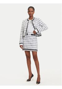 Karl Lagerfeld - KARL LAGERFELD Marynarka A3W14038 Écru Regular Fit. Typ kołnierza: dekolt w karo. Materiał: syntetyk #4