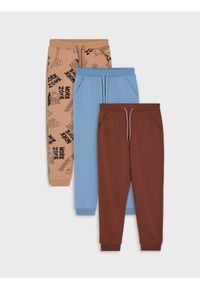Sinsay - Spodnie dresowe jogger 3 pack - wielobarwny. Materiał: dresówka