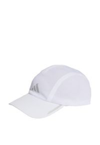 Adidas - Running AEROREADY Four-Panel Mesh Cap. Kolor: szary, biały, wielokolorowy. Materiał: mesh. Styl: sportowy